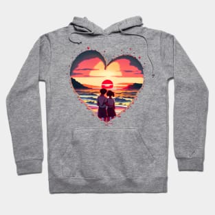 Hawaii beach with couple Hoodie